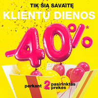 VISION EXPRESS. KLIENTŲ DIENOS! -40 %* prekėms