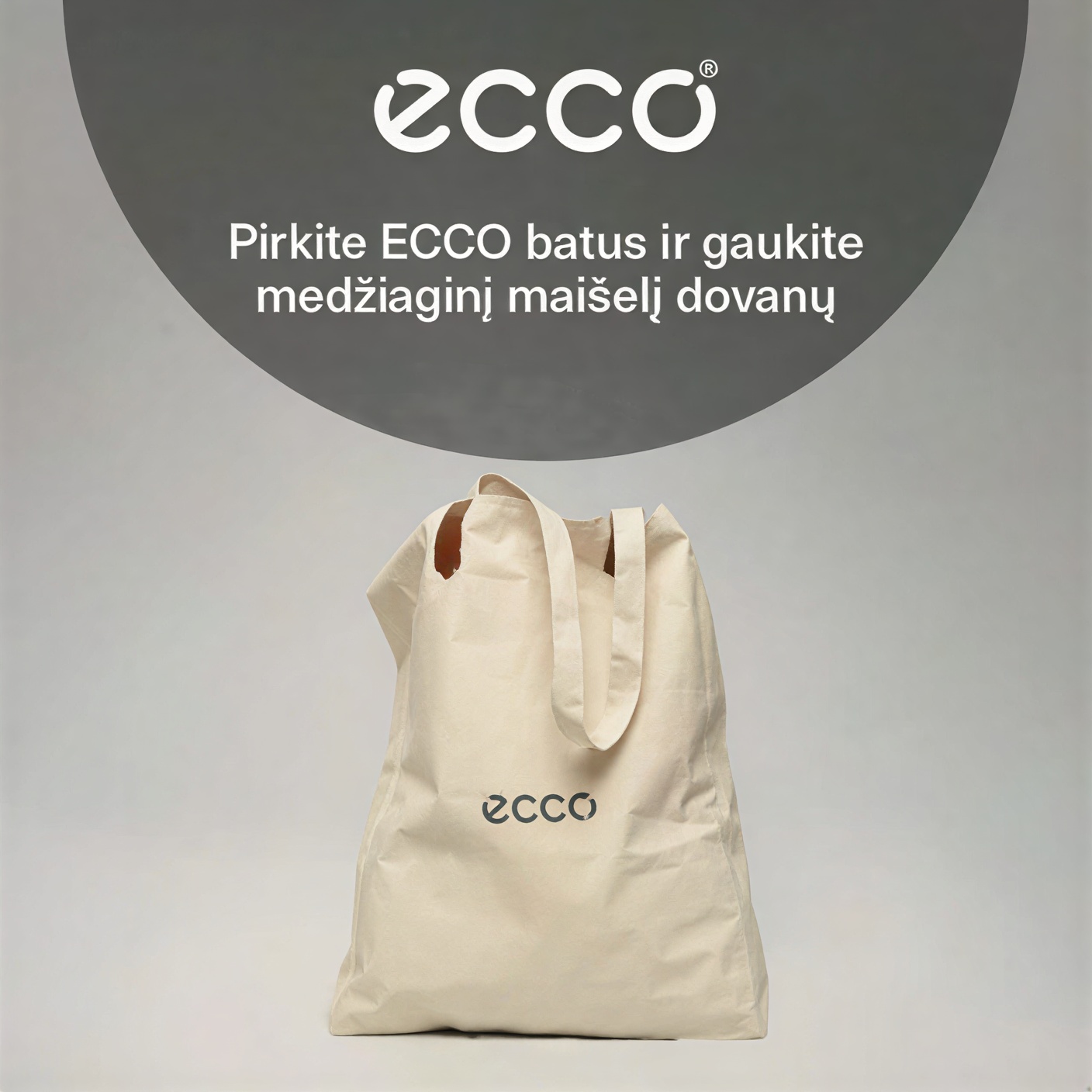 Pirkite ECCO batus ir gaukite medžiaginį maišelį dovanų.*
