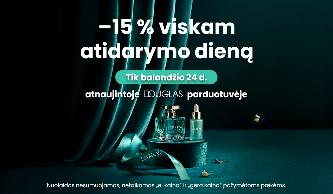 Douglas atsinaujino -15 % viskam