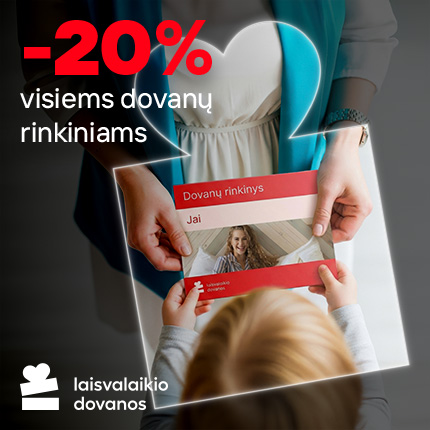 LAISVALAIKIO DOVANOS. -20 % dovanų rinkiniams