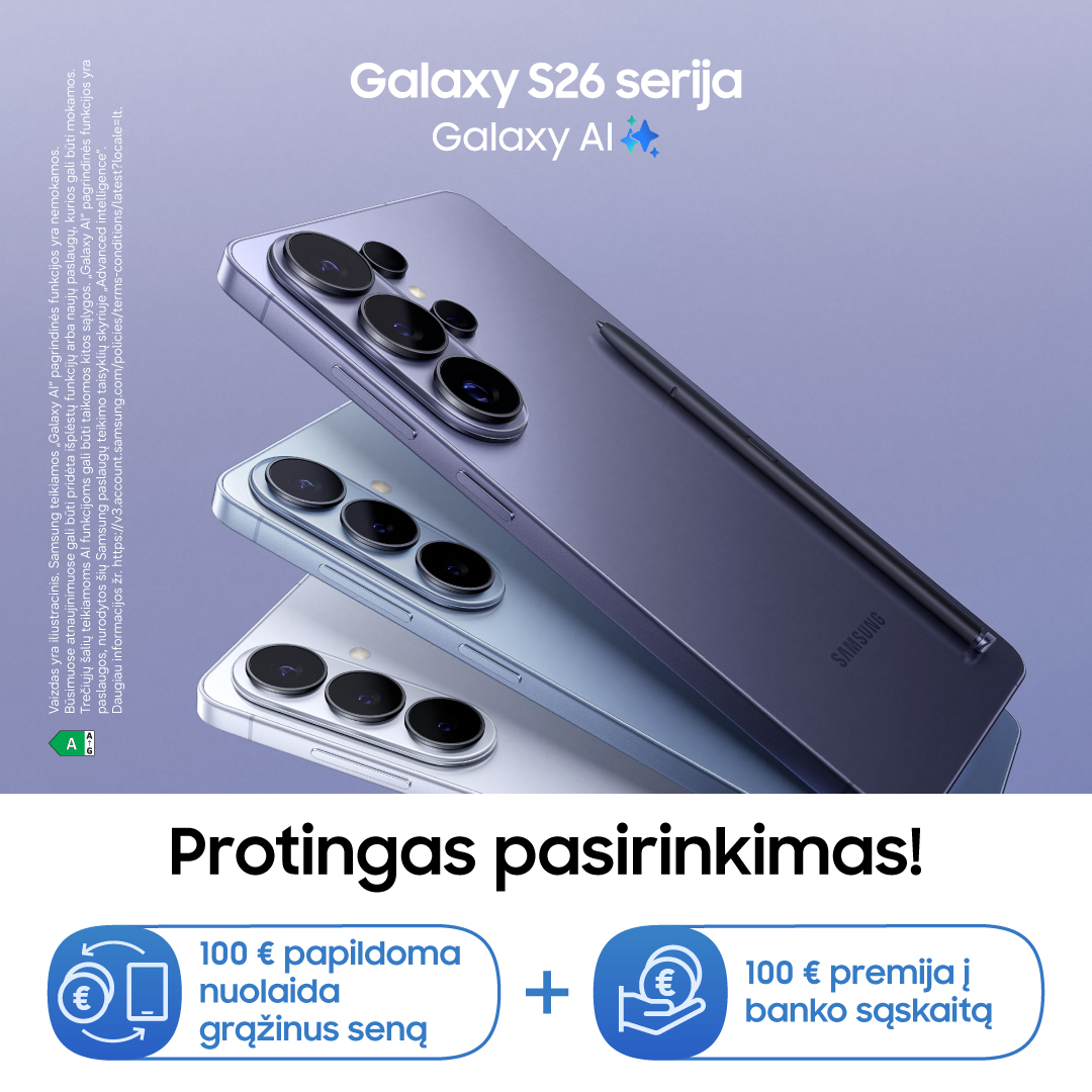 SAMSUNG SALONAS. Dviguba nauda!