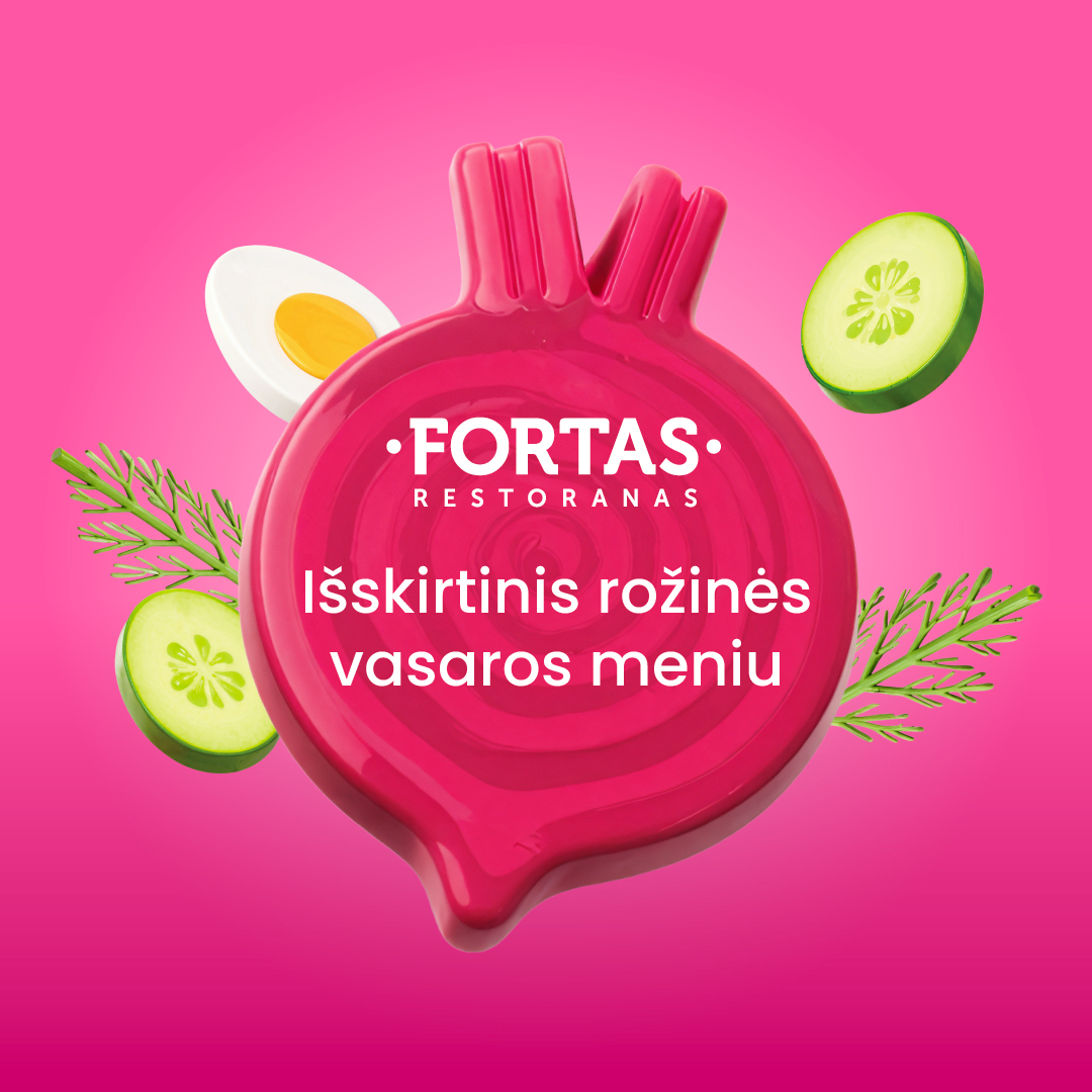 FORTAS. Išskirtinis rožinės vasaros meniu