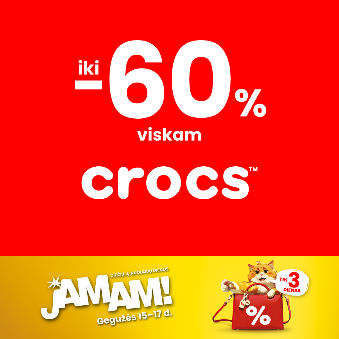 CROCS. JAMAM pasiūlymai