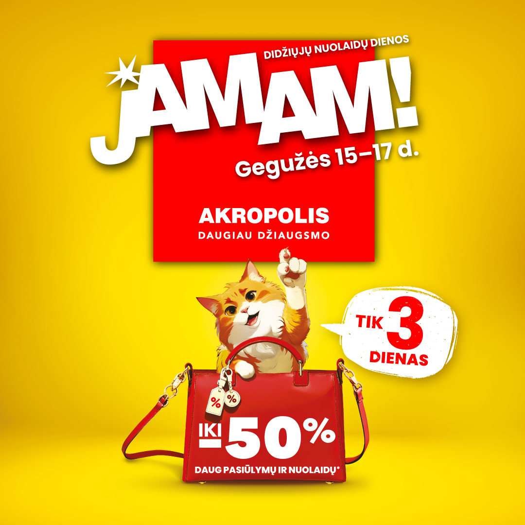 JAMAM! DIDŽIŲJŲ NUOLAIDŲ DIENOS