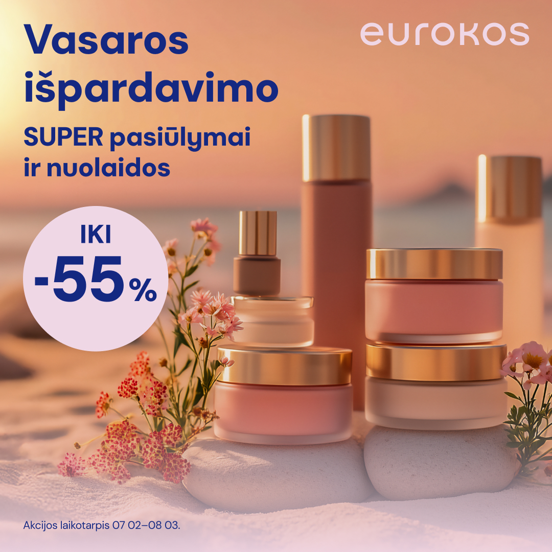 EUROKOS. Vasaros išpardavimo SUPER pasiūlymai ir nuolaidos iki -55%!