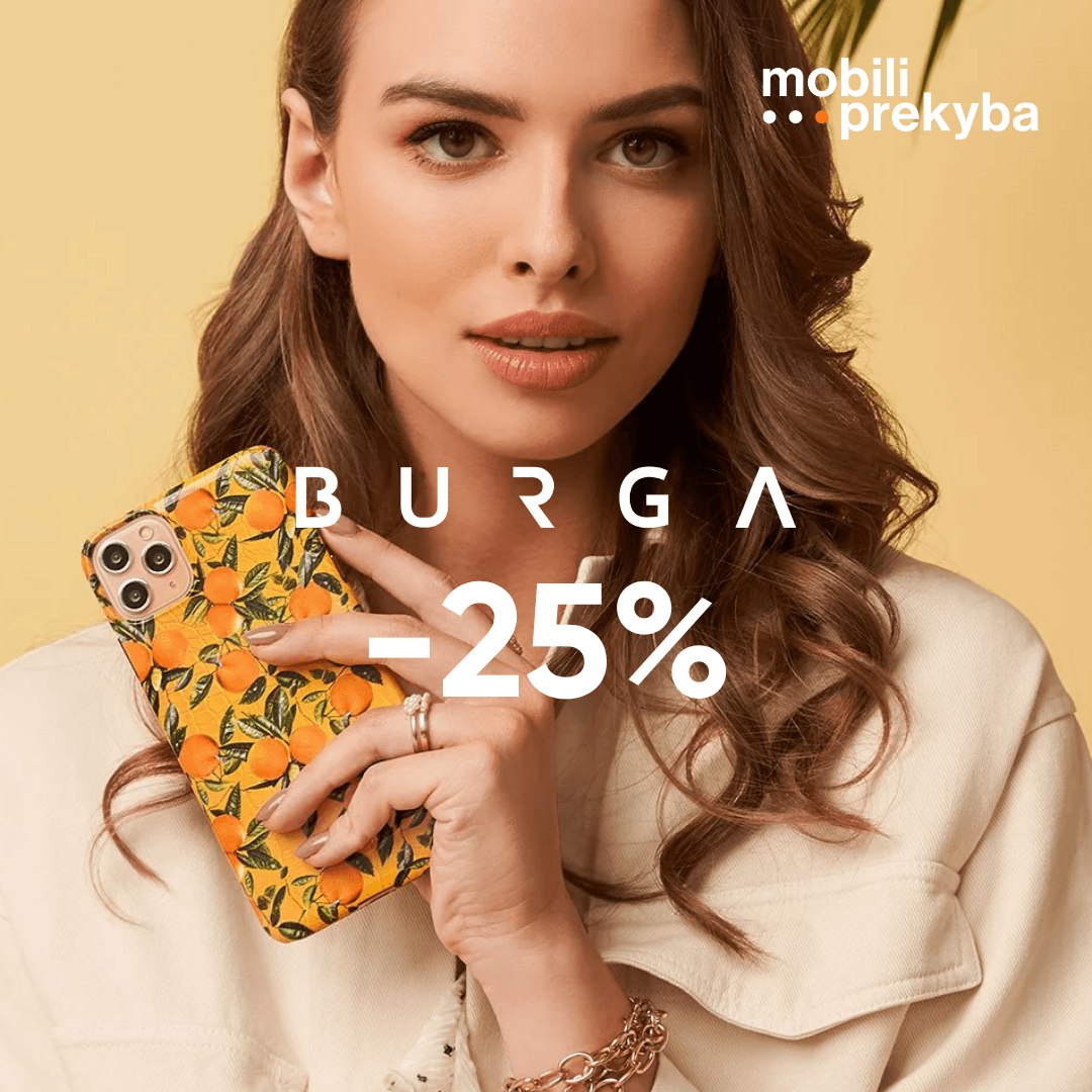 MOBILI PREKYBA. -25% BURGA dėklams