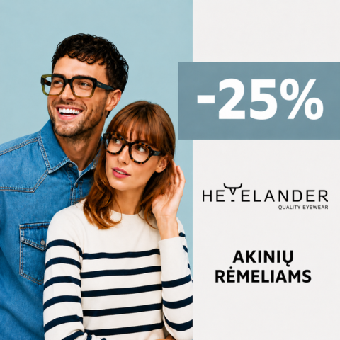 ZYNKY Optika. HEYELANDER akinių rėmeliai -25% PIGIAU
