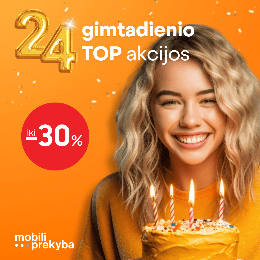 MOBILI PREKYBA. 24-tas gimtadienis!