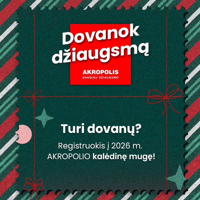 Kviečiame registruotis į KALĖDINĘ 2026-ųjų m. AKROPOLIO MUGĘ !  