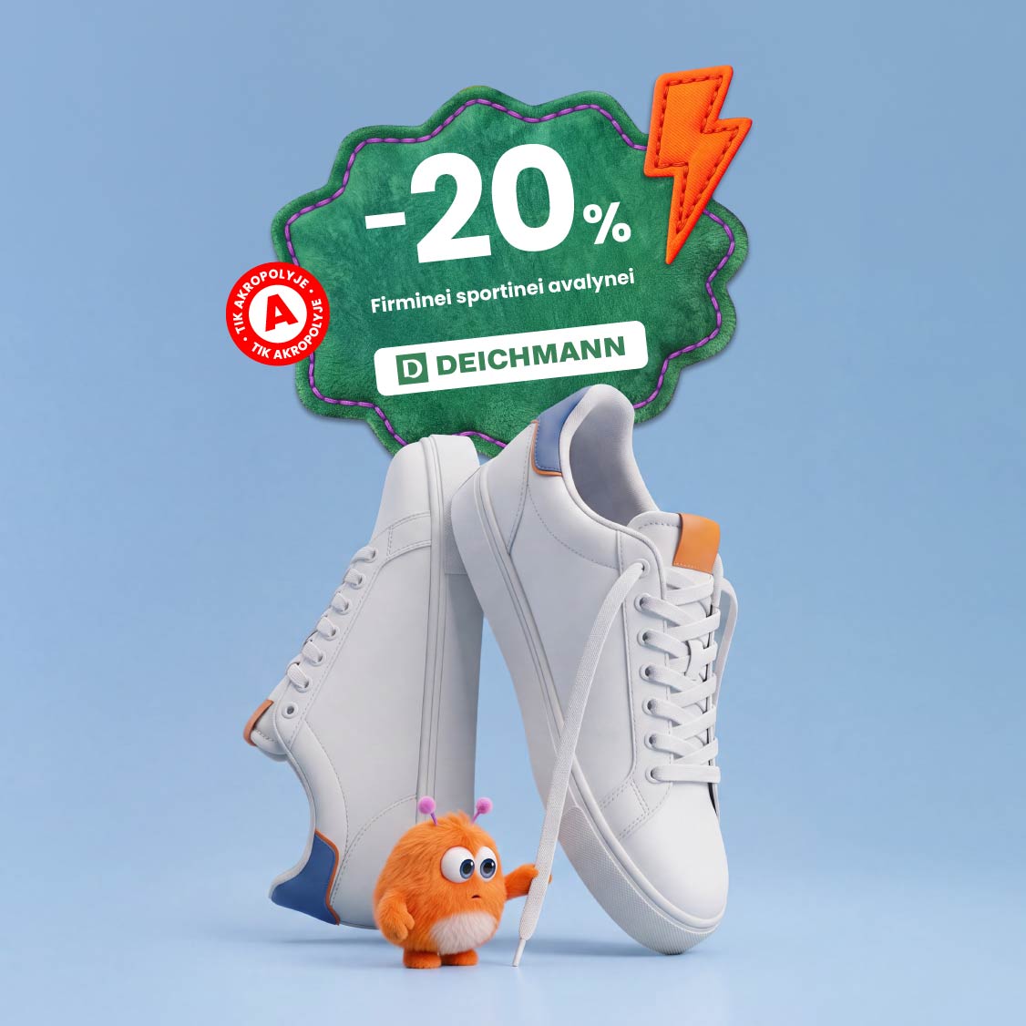 DEICHMANN. -20 % firminei sportinei avalynei