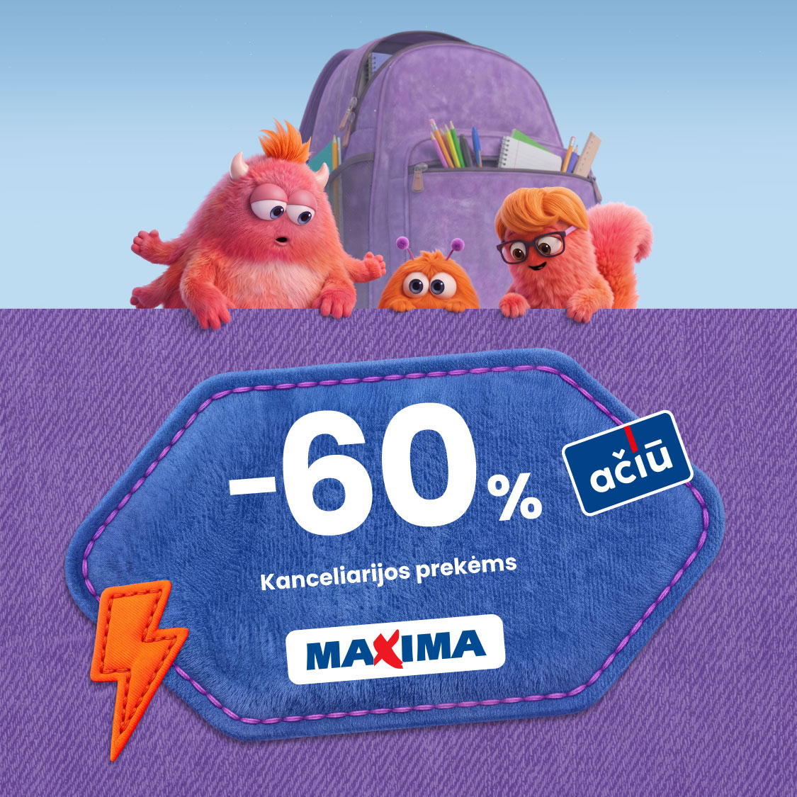 MAXIMA. -60% kanceliarijos prekėms