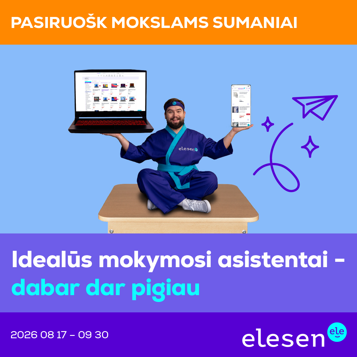 ELESEN. Idealūs mokymosi asistentai – dabar dar pigiau!