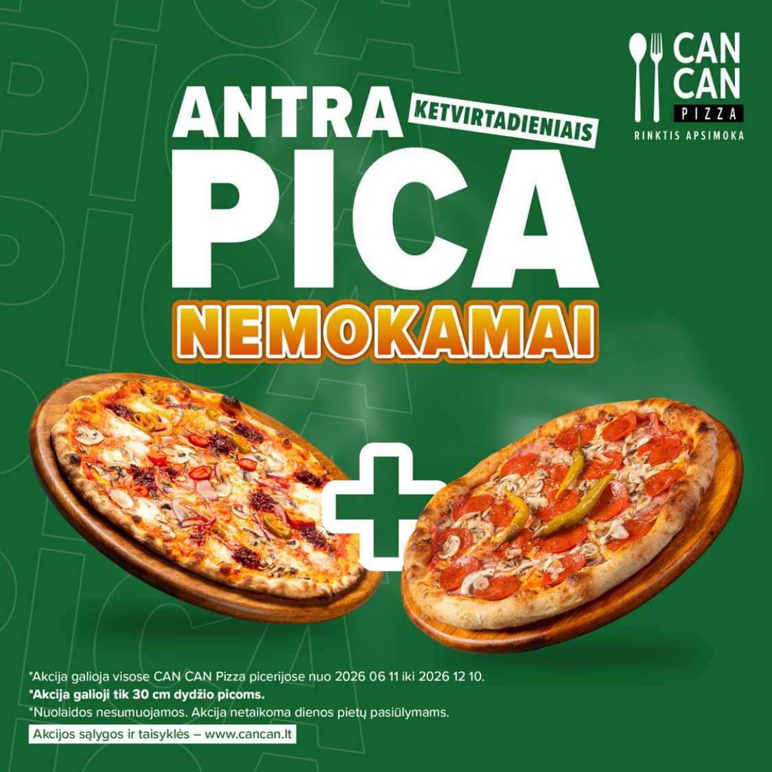 CAN CAN. Antra pica nemokamai – ketvirtadieniais!