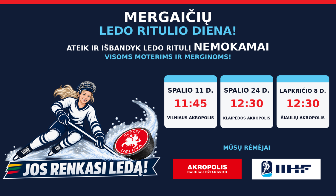 Jos renkasi ledą!